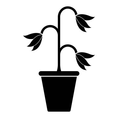 pots simgesi vektör şablonu illüstrasyon logo tasarımı