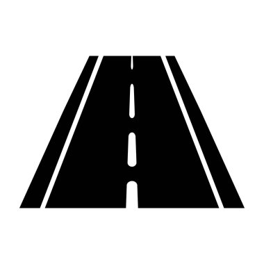 Yol simgesi vektör şablonu illüstrasyon logo tasarımı