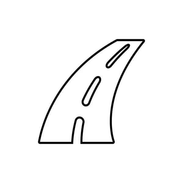 Modèle Vectoriel Icône Route Illustration Logo Design — Image vectorielle