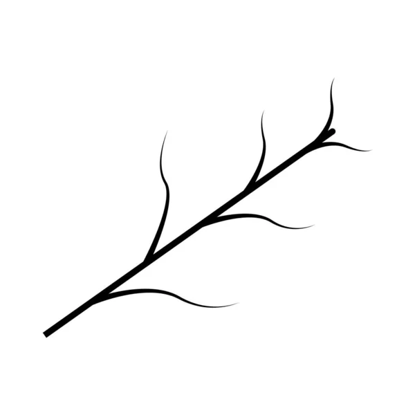 Wood Branch Icon Vector Template Illustration Logo Design — Stock Vector