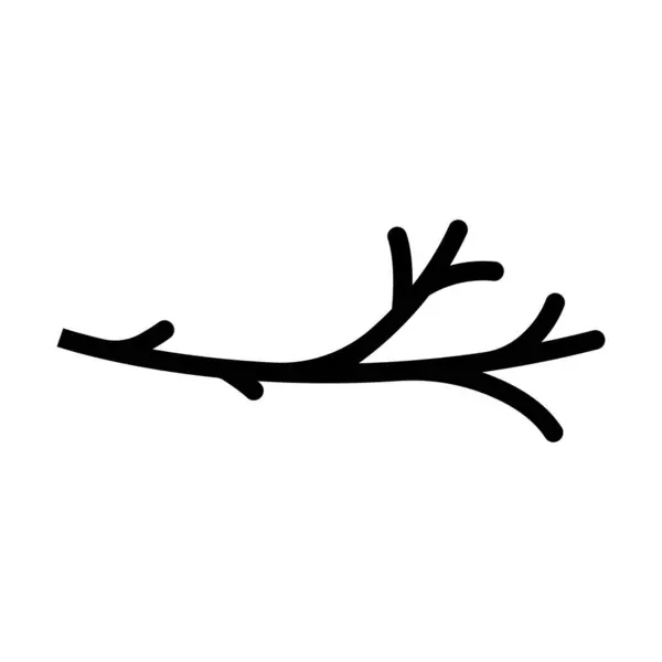 Дерев Яна Гілка Значок Векторний Шаблон Ілюстрація Логотип Дизайн — стоковий вектор