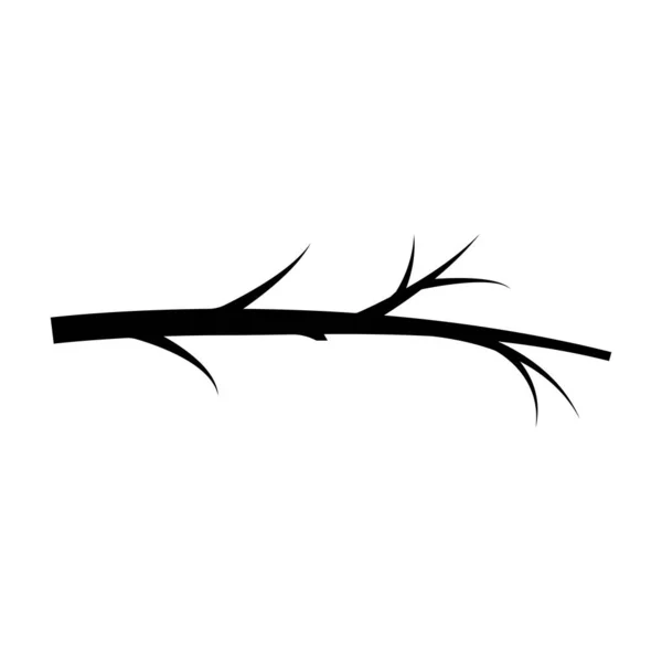 Branche Bois Icône Vectoriel Modèle Illustration Logo Design — Image vectorielle