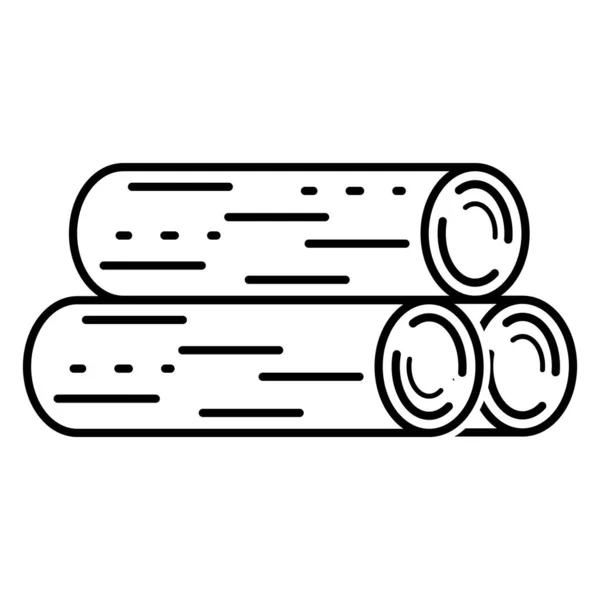 Ahşap Simge Vektör Şablonu Illüstrasyon Logo Tasarımı — Stok Vektör