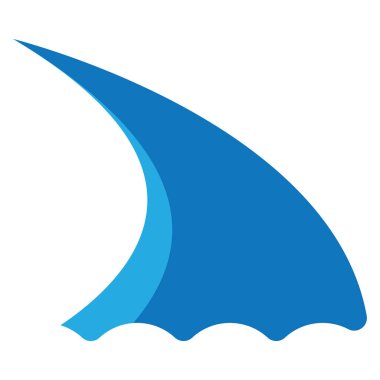 dalga ikonu vektör şablonu illüstrasyon logo tasarımı