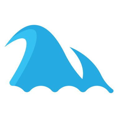 dalga ikonu vektör şablonu illüstrasyon logo tasarımı