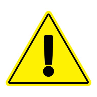 tehlike simgesi vektör şablonu çizim logosu tasarımı