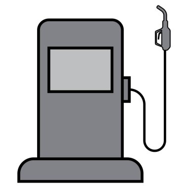 Benzin ikonu vektör şablonu illüstrasyon logo tasarımı