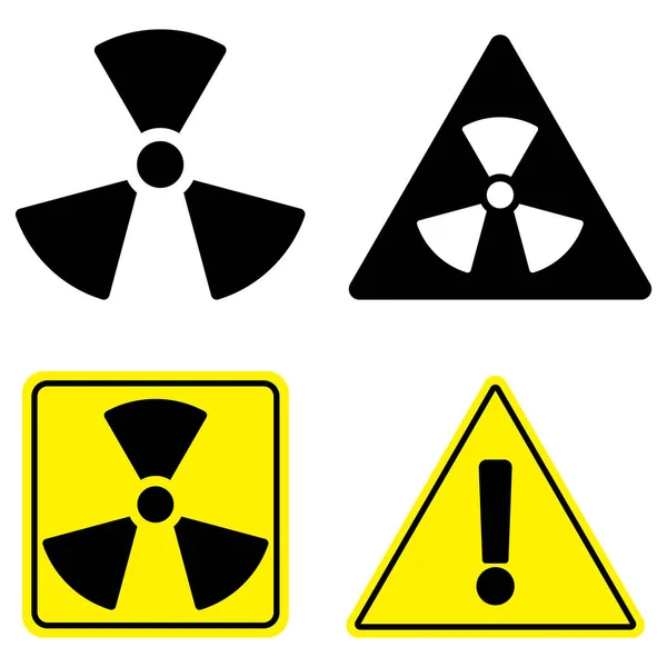 Danger Icône Vectoriel Modèle Illustration Logo Conception — Image vectorielle