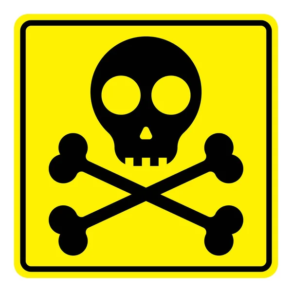 Niebezpieczeństwo Ikona Wektor Szablon Ilustracja Logo Projekt — Wektor stockowy