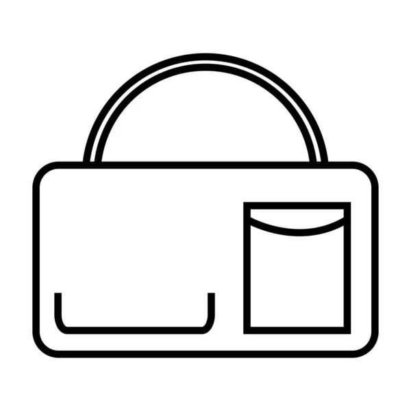 Σχολική Τσάντα Εικονίδιο Διάνυσμα Πρότυπο Εικονογράφηση Λογότυπο Σχεδιασμό — Διανυσματικό Αρχείο
