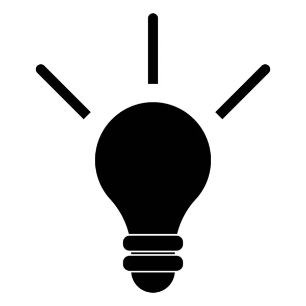 Idea Icon Idea Lamp Vector Template Illustration Logo Design — Stock Vector