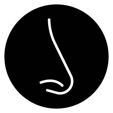 burun simgesi vektör şablonu illüstrasyon logo tasarımı