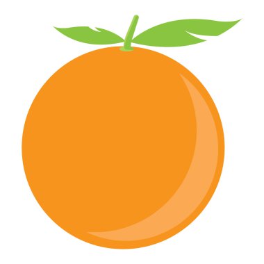 turuncu simge vektör şablonu çizim logosu tasarımı