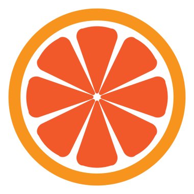 turuncu simge vektör şablonu çizim logosu tasarımı