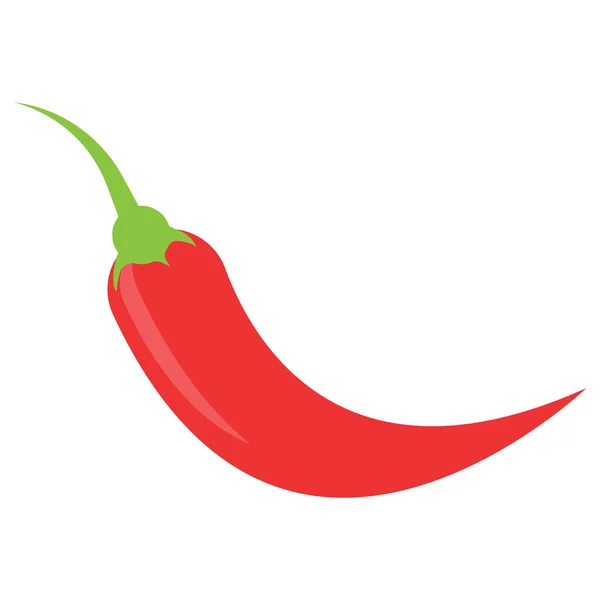 Chili Simgesi Vektör Şablonu Illüstrasyon Logo Tasarımı — Stok Vektör