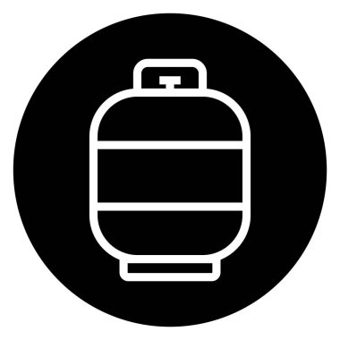 gaz silindiri simge vektör şablonu illüstrasyon logo tasarımı