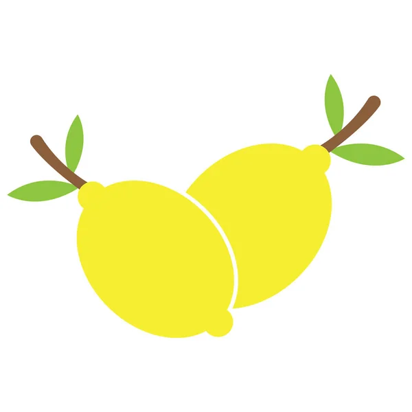 Zitrone Symbol Vektor Vorlage Illustration Logo Design — Stockvektor