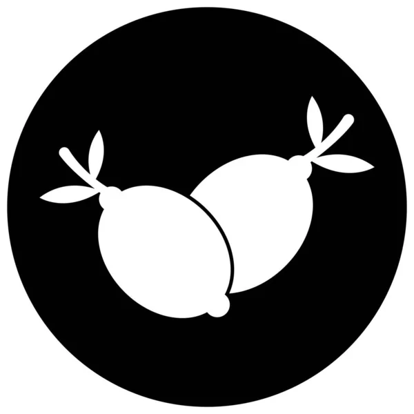 Icono Limón Vector Plantilla Ilustración Logo Diseño — Vector de stock