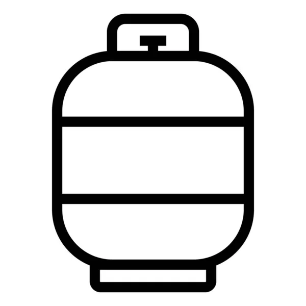 Desenho Logotipo Ilustração Modelo Vetor Ícone Cilindro Gás —  Vetores de Stock