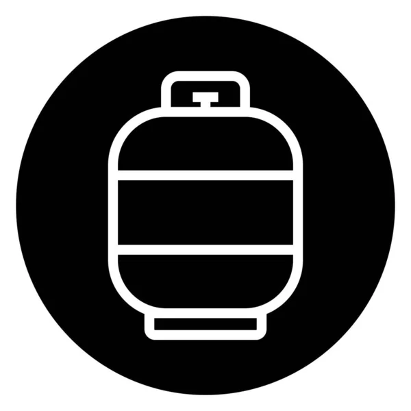 Desenho Logotipo Ilustração Modelo Vetor Ícone Cilindro Gás —  Vetores de Stock