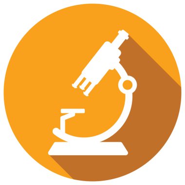 mikroskop simgesi vektör örnekleme logo tasarımı
