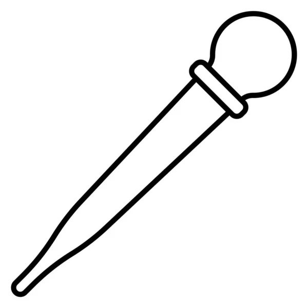 Σχεδιασμός Λογότυπου Εικονογράφησης Διανύσματος Εικονιδίων Πιπέττας — Διανυσματικό Αρχείο