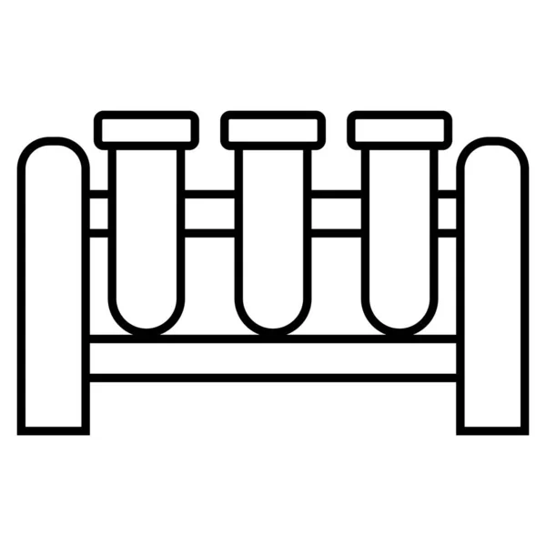 Іконка Пробірки Векторна Ілюстрація Дизайну Логотипу — стоковий вектор