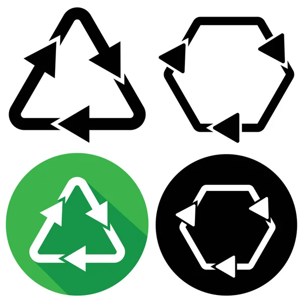 Recyceln Icon Vektor Vorlage Illustration Logo Design — Stockvektor
