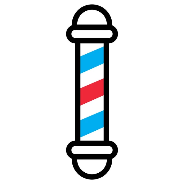 Barbeiro Ícone Vetor Templae Ilustração Logotipo Design —  Vetores de Stock
