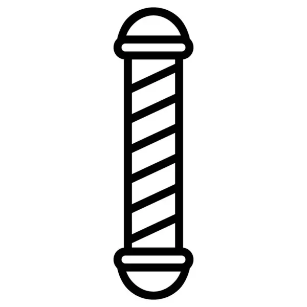 Barber Pictogram Vector Tempelier Illustratie Logo Ontwerp — Stockvector