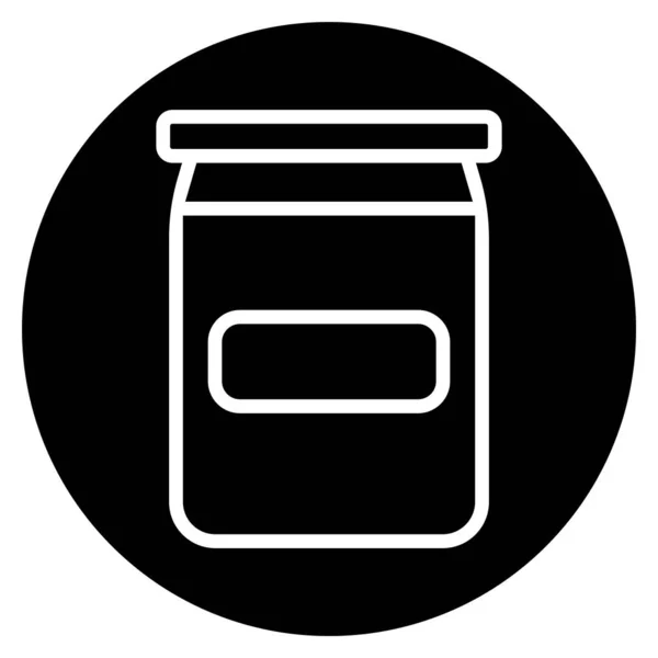 Kavanoz simgesi vektör şablonu çizim logosu tasarımı