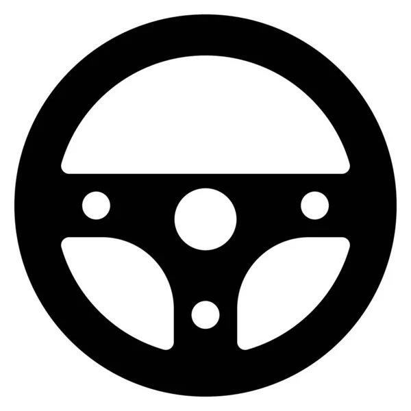 Іконка Рульового Колеса Векторна Ілюстрація Дизайну Логотипу — стоковий вектор