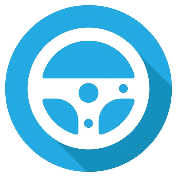 Steering Wheel Icon Vector Template Illustration Logo Design — Stock Vector