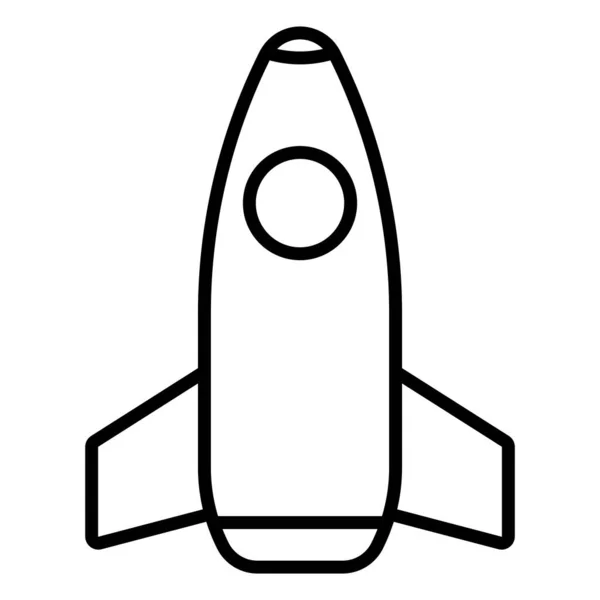 Modelo Vetor Ícone Foguete Ilustração Design Logotipo — Vetor de Stock