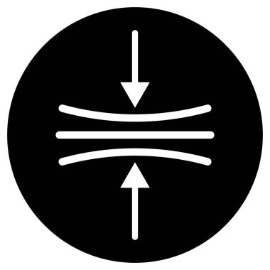 basınç simgesi vektör şablonu çizim logo tasarımı