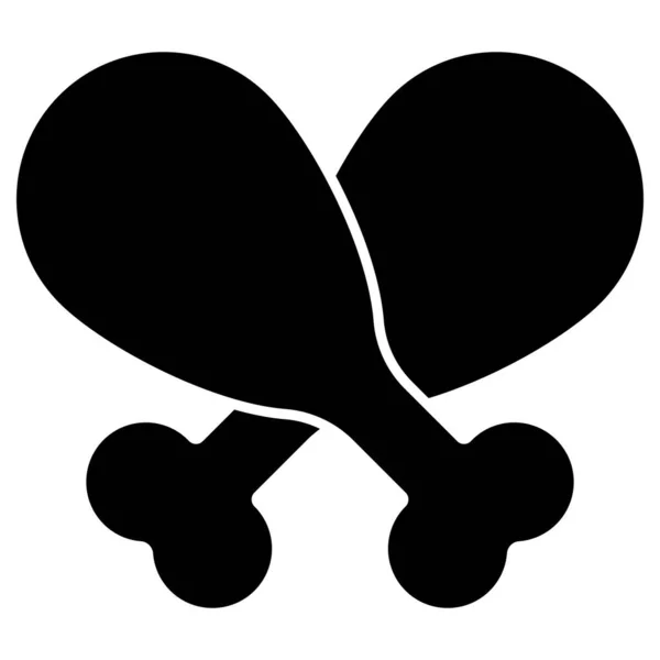 Frittiertes Huhn Symbol Vektor Vorlage Illustration Logo Design — Stockvektor