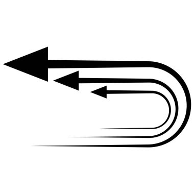 Rüzgar yönü ikon vektör şablonu çizim logosu tasarımı