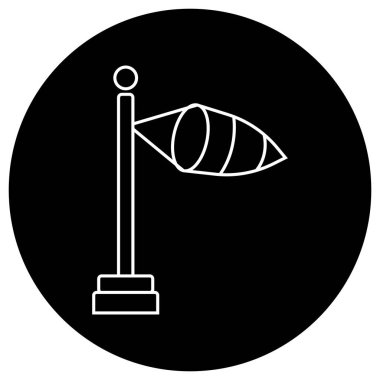 Rüzgar yönü ikon vektör şablonu çizim logosu tasarımı