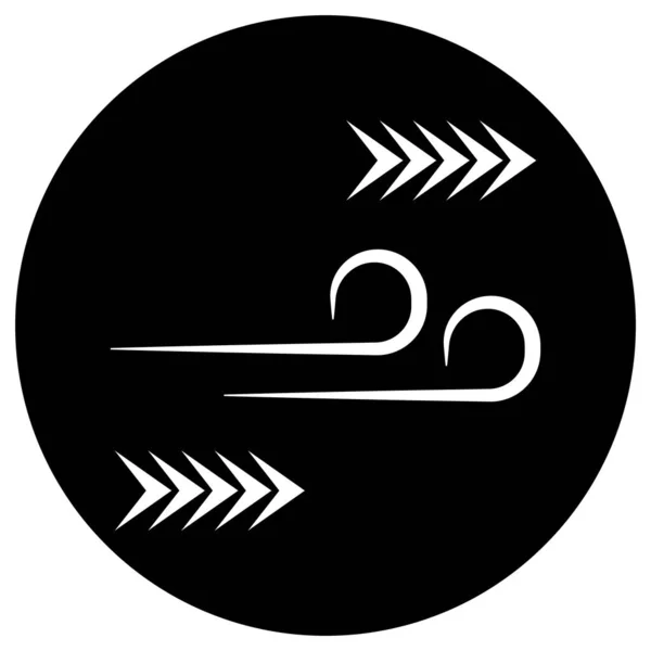 Kierunek Wiatru Ikona Wektor Szablon Ilustracja Logo Projekt — Wektor stockowy
