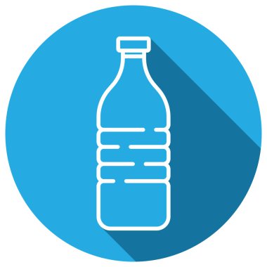 şişe simgesi vektör şablonu illüstrasyon logo tasarımı