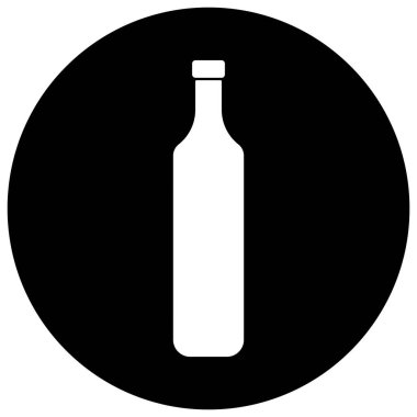 şişe simgesi vektör şablonu illüstrasyon logo tasarımı