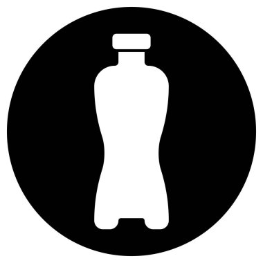 şişe simgesi vektör şablonu illüstrasyon logo tasarımı