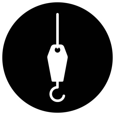 Vinç simgesi vektör şablonu illüstrasyon logo tasarımı