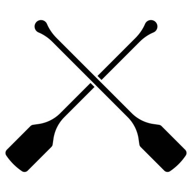 kürek simgesi vektör şablonu çizim logosu tasarımı