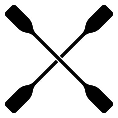 kürek simgesi vektör şablonu çizim logosu tasarımı