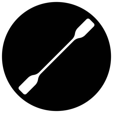 kürek simgesi vektör şablonu çizim logosu tasarımı