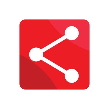 Paylaşımcı simge vektör şablonu çizim logosu tasarımı