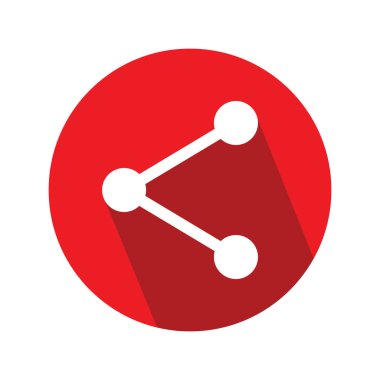 Paylaşımcı simge vektör şablonu çizim logosu tasarımı