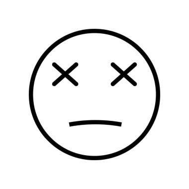 emoticon simgesi vektör şablon logo tasarımı