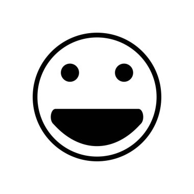 emoticon simgesi vektör şablon logo tasarımı